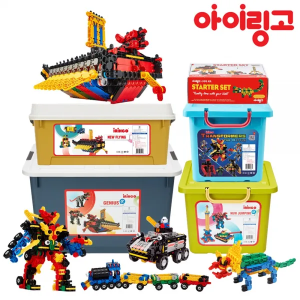 아이링고 BEST 5 지니어스 뉴플라잉 트랜스포머 더배틀 3D입체 관절 블럭 장난감, 선택03-뉴점핑 620pcs