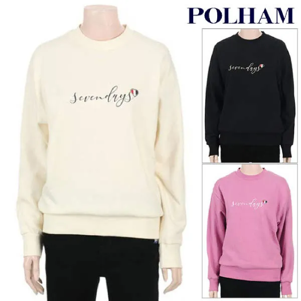  현대백화점 폴햄 Phz4tr2770 여성용 시그니처 로고 맨투맨 티셔츠