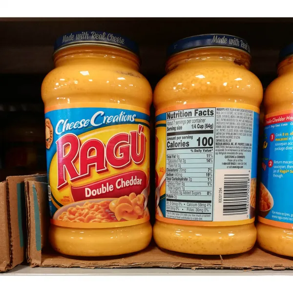 Ragu 라구 더블 체다 치즈 소스 x4팩 Double Cheddar Cheese Creations(453g), 1개, 0g