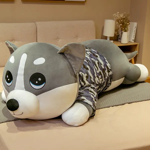 봉제완구 신사치 공공의 허스키 부바 M어린애 큐트 강아지 수면 허그 쿠션 인형 생일선물 여성 3199430435, 카모 하꼬지아 동글동글한 눈매 (함, 불티나게 팔리다 타입 2메터 (빅 사