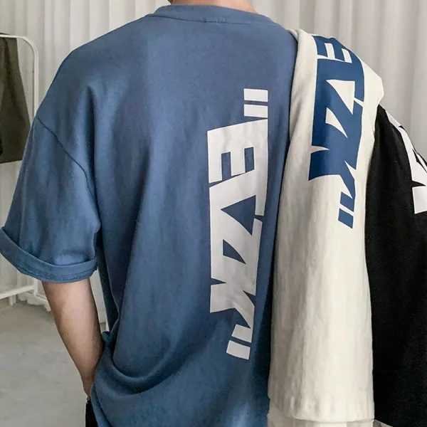  제로의옷장 남자티셔츠 루즈핏 레터링 반팔티 Mb0808l07