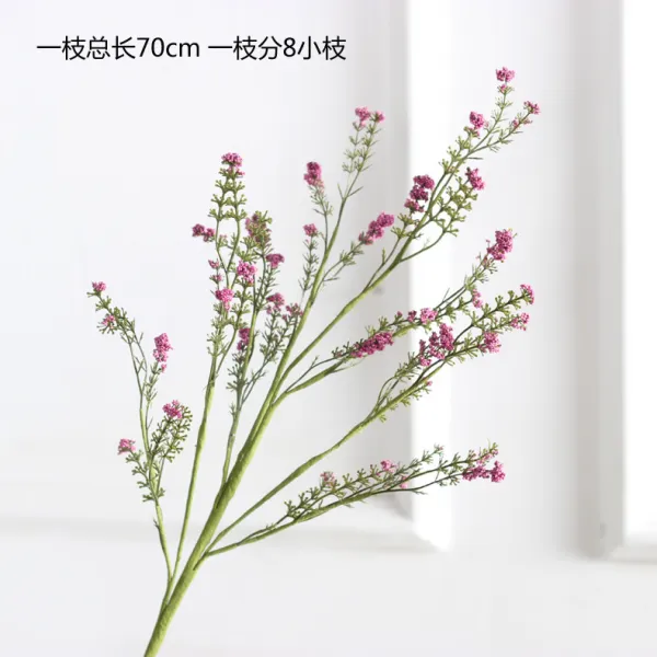 잊지 마세요 나는 인조 채화 실내 거실 가죽 꽃망울이 별 비판함 헤어뒤꽂이 배합 X3개 로즈레드