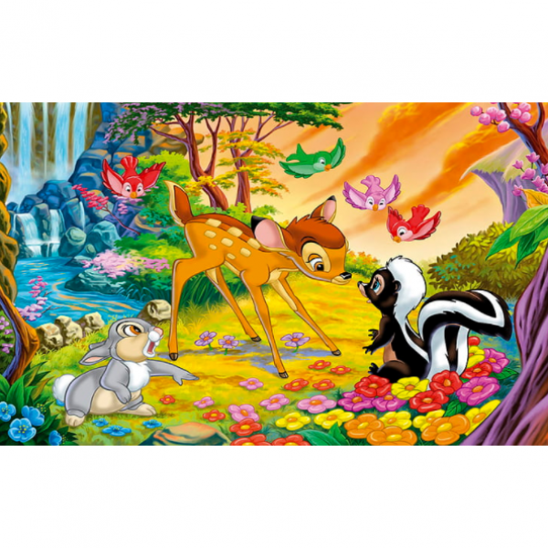 12종 DIY 명화그리기 유화그리기 세트 디즈니 밤비 꽃사슴 아이러브페인팅 캔버스 액자 프레임포함 그림 포스터 A00623, NO10