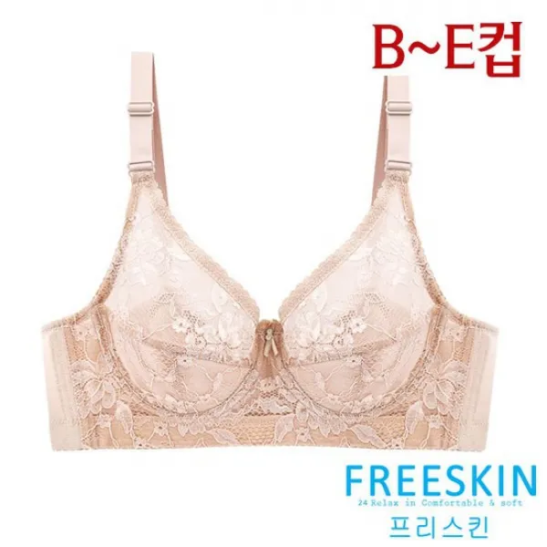 [프리스킨]B~E컵 레이스 등살 보정브라1종[FBR1002]80B~105E