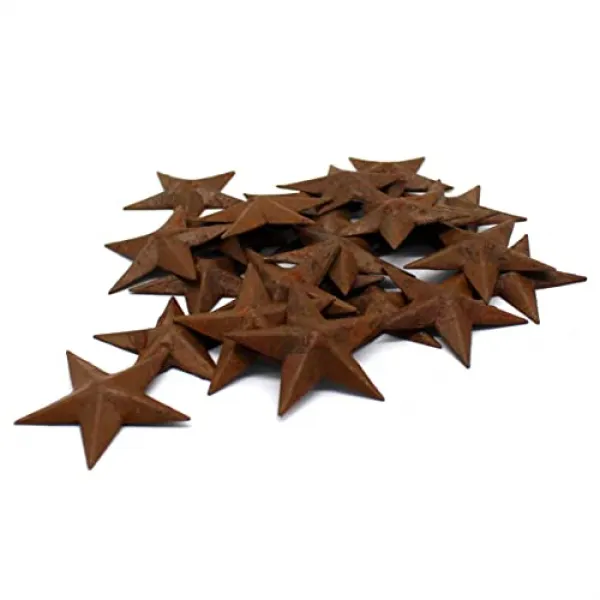 EOM Primitives Rustic Country Décor. 녹슨 미니 금속 헛간 별 홈 장식 악센트 1-1 2 인 - E054607TZKKLNV2, 기본