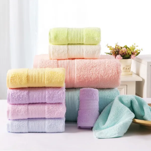 ZZJJC 골드사이즈 순면 무지 사틴 샤워타월 심플타월 140*70 샤워타월보장하다, 0, 그린1