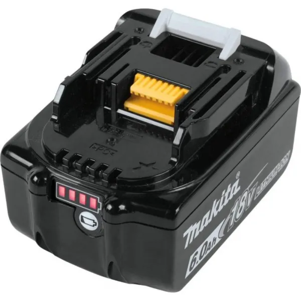 Makita 18V 리튬 배터리 BL1830 1840 1850B 1860B 충전 도구, 18V 6.0AH 배터리 충전량 표시 + 1개