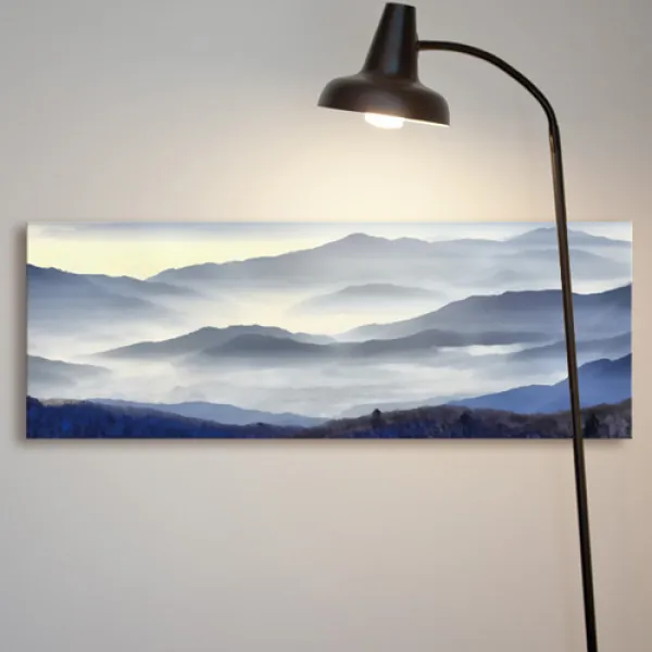  바보사랑 산등성이운무풍경_대형노프레임