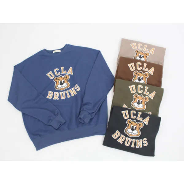 남녀공용 가을 루즈핏 Ucla 프린팅 맨투맨 5컬러