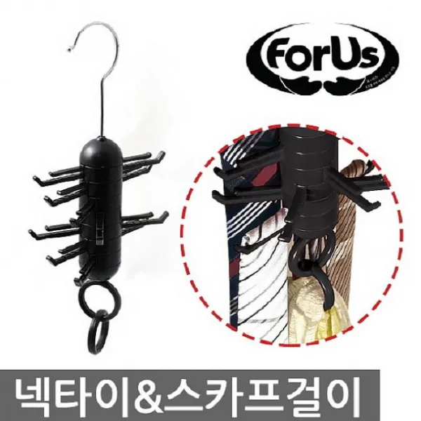 제이에스컴퍼니 포어스 넥타이스카프걸이 잡화걸이, 1, 해당상품