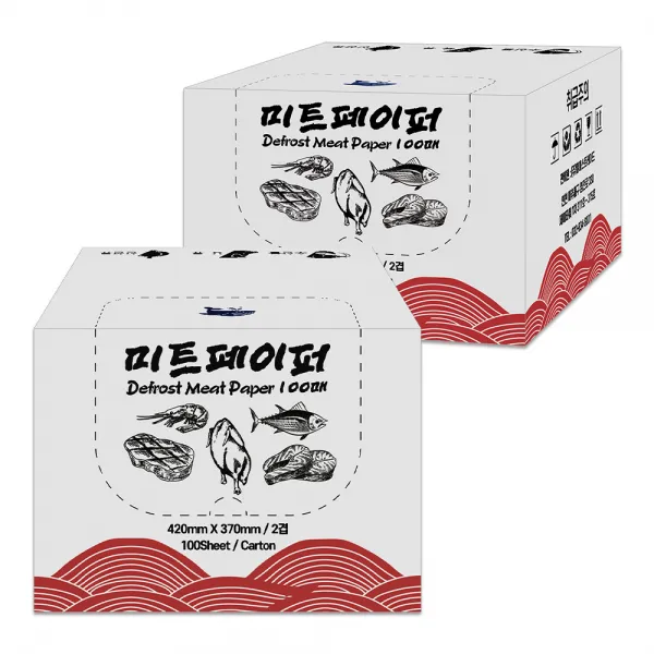 생선 육류 해동지 100매 소분 가정용 키친타월 미트페이퍼