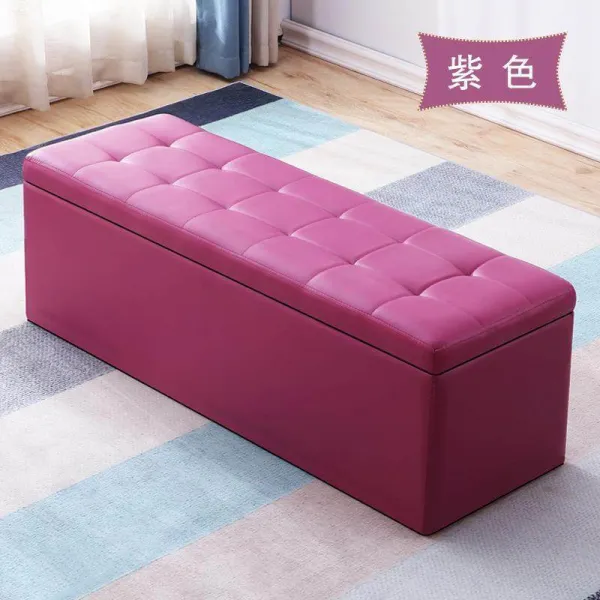 가죽 U 저축 기다리다 심플 없어 등받이 산산이 부서지다 휴식 구의자 신발을 바꾸다, 보라색 롱 120 *와이드 40 *하 묵인