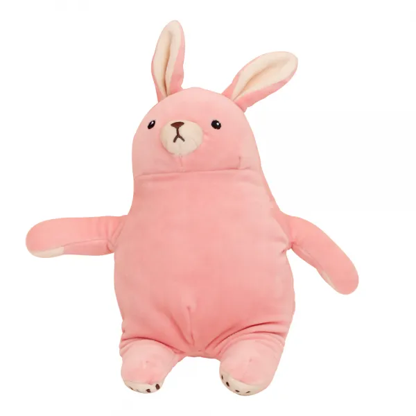 라움생 애착 인형 곰 토끼인형 모찌 귀여운 동물 큰 대형 신생아 아기 유아 수면 봉제 수제 핸드메이드 애착인형, 핑크, S-25cm