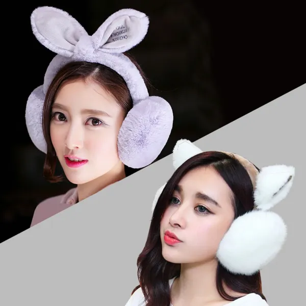 Ksw69583 겨울용 방한 털 귀마개 고양이 토끼