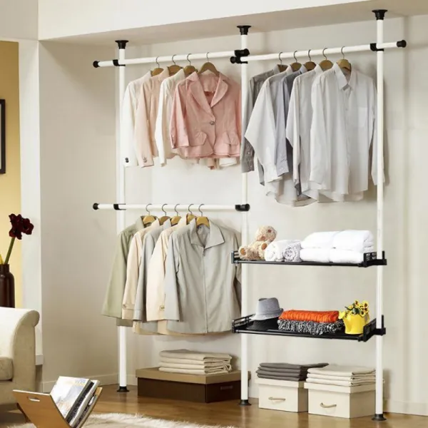 홍양이 하늘을 이고 서 있는 옷걸이가 땅에 떨어지다, 3 개의 수직, 3 개의 수평 및 2 개의 팔레트