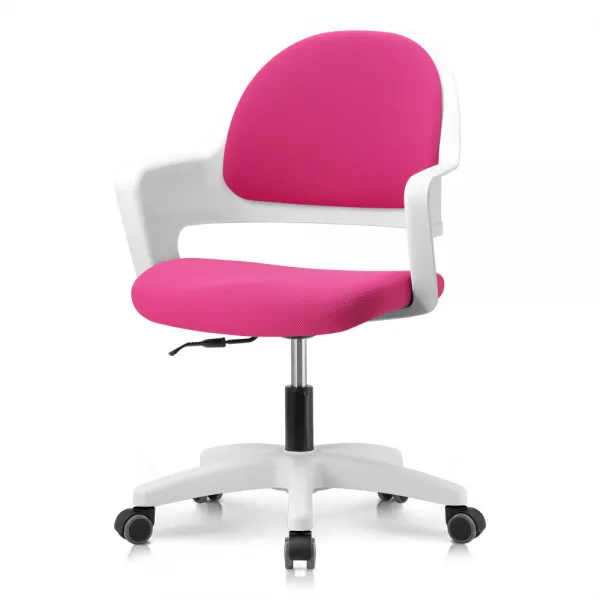 프리메이드 프로그 의자 화이트바디_핫핑크 패브릭