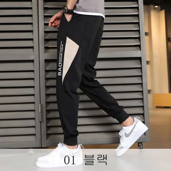 뉴타임즈 남성 레저스포츠 롱팬츠 조이고 통 와이드 팬츠 9분업 바지 XT30 A22