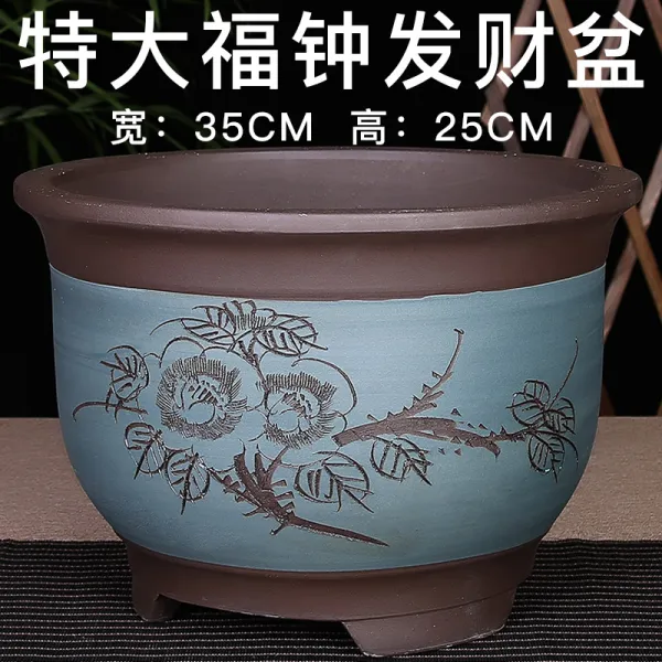 어반30 인테리어 도자기 거실 화분 특대 자사화분 녹라화분 창포분 실, 라이트블루+D블루특크다