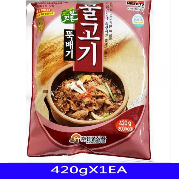 뚝배기불고기 식당용 간편조리 선봉식품 420gX1EA, 선봉 뚝배기불고기 420g
