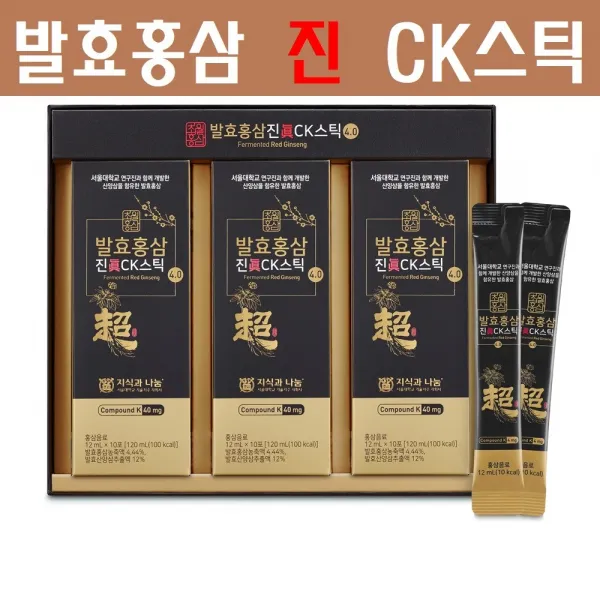 초월홍삼 발효홍삼 홍삼진액 홍삼정 컴파운드k 스틱 진세노사이드 고함량 효삼 발효산양삼 면역력 홍삼선물세트 서울대학교특허기술, 1박스, 30스틱