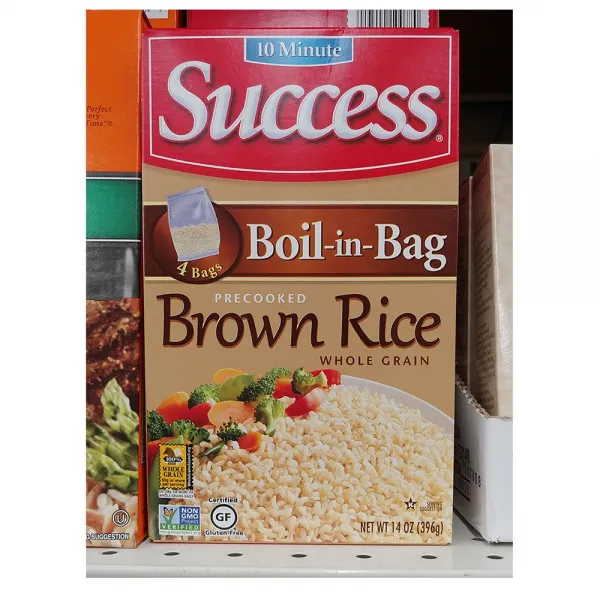 Success Boil-in-Bag Boil in Bag Precooked Brown Rice Whole Grain 석세스 보일인백 프리쿡 브라운 라이스 396g 4팩, 4개