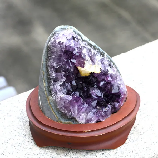세진힐링젬 자수정관상석(139x122mm)(1050g) HGAP-004, 단품