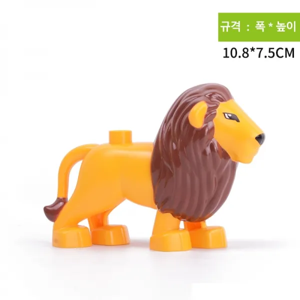 요고요 레고 듀플로 호환 피규어 모음 - 동물 사람 공룡, 28. 아빠 사자