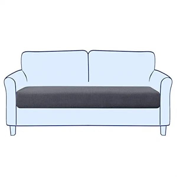 Subrtex Strags 쿠션 쿠션 소파 매트 Splofover RV 시트 의자 LoveseAt 소파 매트 보호기 스판덱스 탄성 가구 보호석 시트 ( (Medium Grey), Medium, Grey