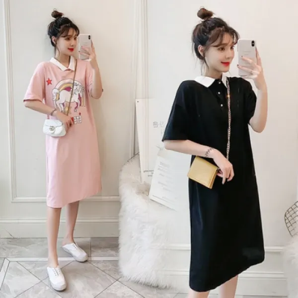 DAPANDA 패션 임산부 치마폭풍 모닝드레스 2020 s/s 여름