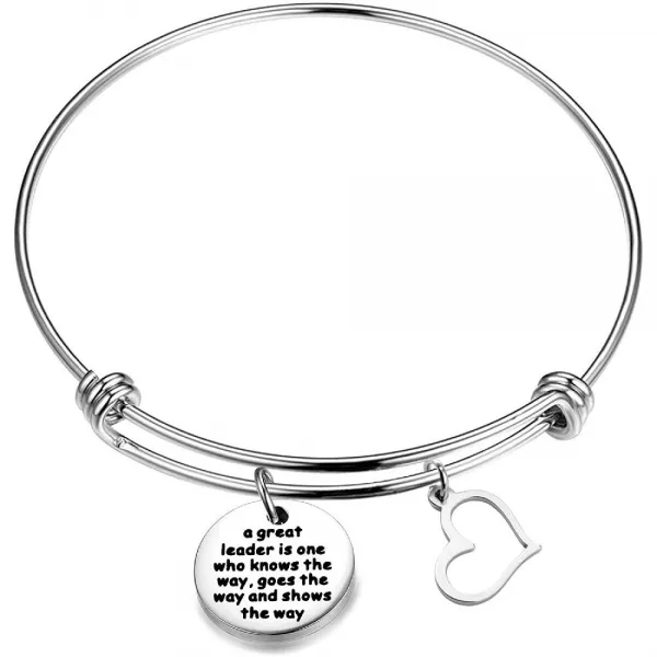 Aktap 동료 리더십 보스 감독자 멘토 선물을 길 작별 선물을 Fairwell 동료 뱅글 팔찌 위 Leader Bracelet