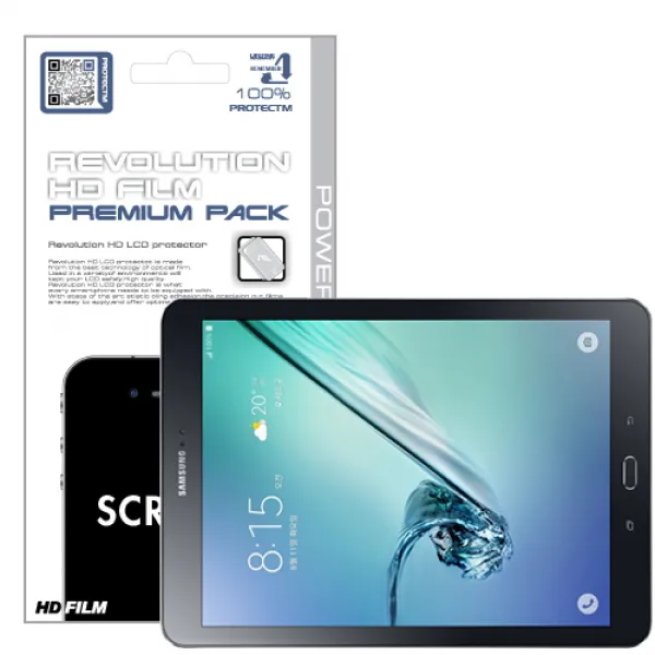  바보사랑 갤럭시탭s2 9.7 레볼루션hd 고광택 강화액정보호필름