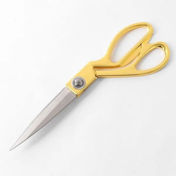 비티엔 견고한 우수한 절식력 스테인리스 골드 원단 재단가위 26.5cm E-690898, 1개