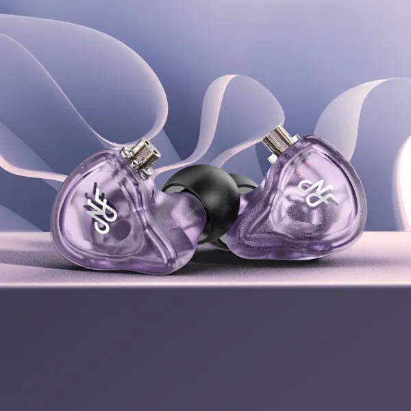 [스팟] NFAUDIO 닝 팬 NA2 헤드폰 유선 인 이어 고음질 다이나믹 락 팝 뮤지션 컬러 이어폰, 1, 아이리스 purpurea 컬렉션은 SF에 우선권을 부여
