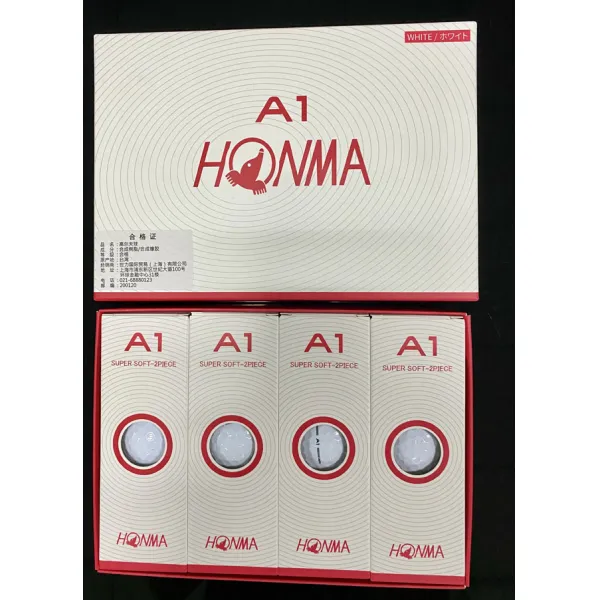 골프공 golfHonma2층볼 D1컬러 공이높은 골프 층볼 경기 퇴장 케이스원 사이, T04-A1화이트(1케이스/12입자)