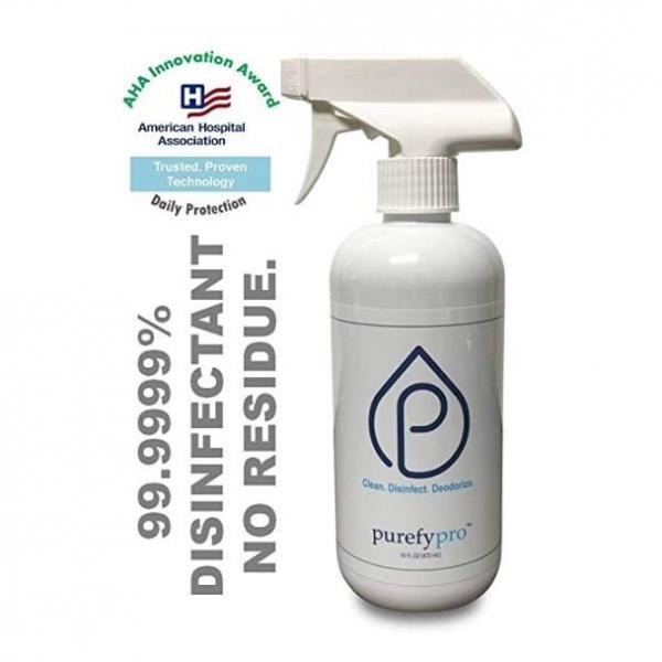 [아마죤베스트] Purefypro Disinfectant Spray Kills 99.9999% Norovirus 독감 곰팡이 약물내성세균 Flu Virus and Drug Resistant Germs, 1개, 16oz