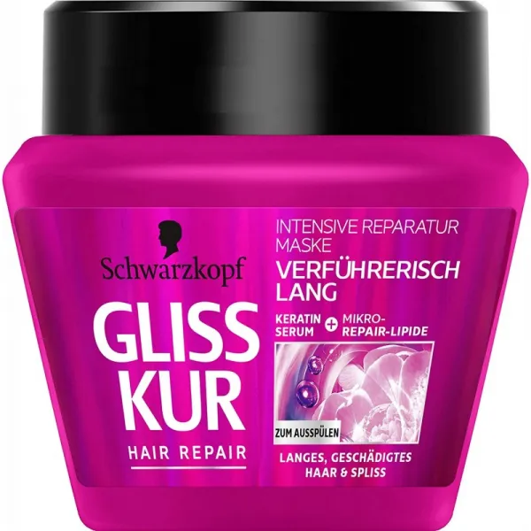 블랙 헤드 GLISS KUR 수리 마스크 전체 긴 집약적 1 팩 (1 x 300 ml)