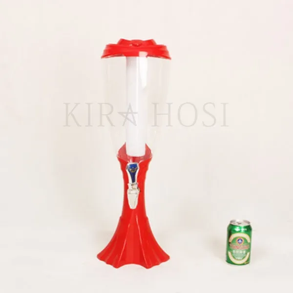 kirahosi 소맥타워 맥주피쳐 맥주타워 폭탄주 쏘맥타워 발광 12호+ 덧신 증정 CD5mppw5, 옐로우, 3L