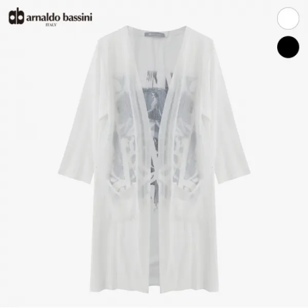 아날도바시니 본사직영 아날도바시니 뒤판 나염 가디건 Zas07cd42m 