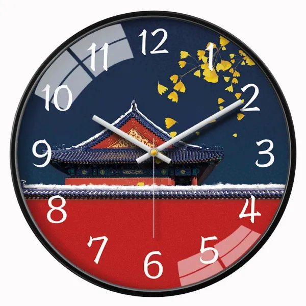 크리에이티브 시계 뉴 미디움 벽걸이 거실 대기 가정용 패션 정음 장식 14인치 직경 355센치 속세의덧없음