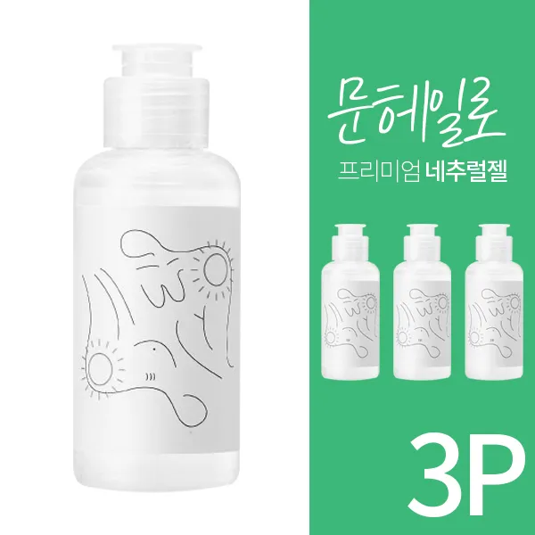 문헤일로 네츄럴젤 마사지젤 러브젤 마사지오일 윤활젤 60g 3개