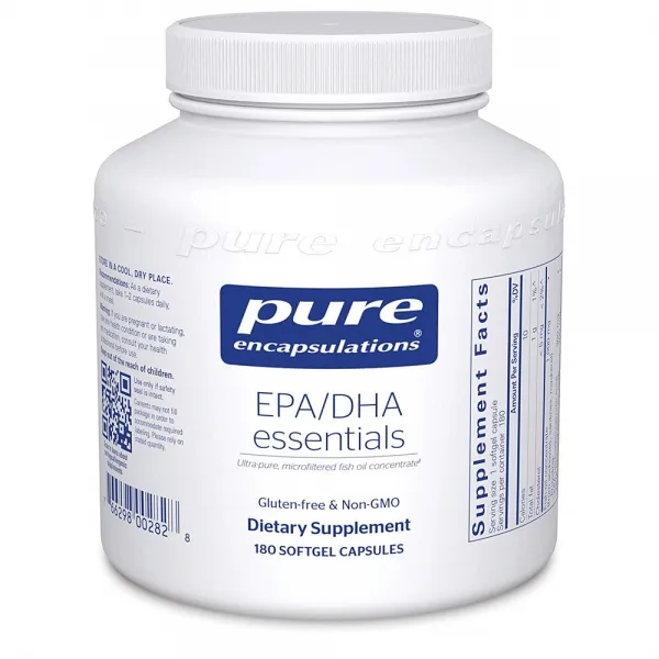 퓨어 인캡슐레이션 Pure Encapsulations Epa Dha Essentials 180정 혈관 에션셜 심혈관 혈소판 1개
