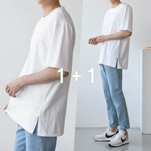 어반플리커 2장묶음구매 레이어드 반팔티