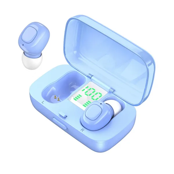 Royalways Samsung을위한 무선 이어폰 Bluetooth V5.0 \u0026 위탁 상자 라이트급 선수 블루