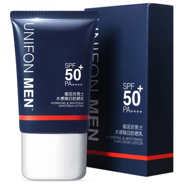 어 진흙 방 남성 수감 환 화이트 선크림 50ml spf50/PA (미백 선크림 스프레이 얼굴 온몸 외 자외선 차단제 학생 군사훈련 남, 단일상품