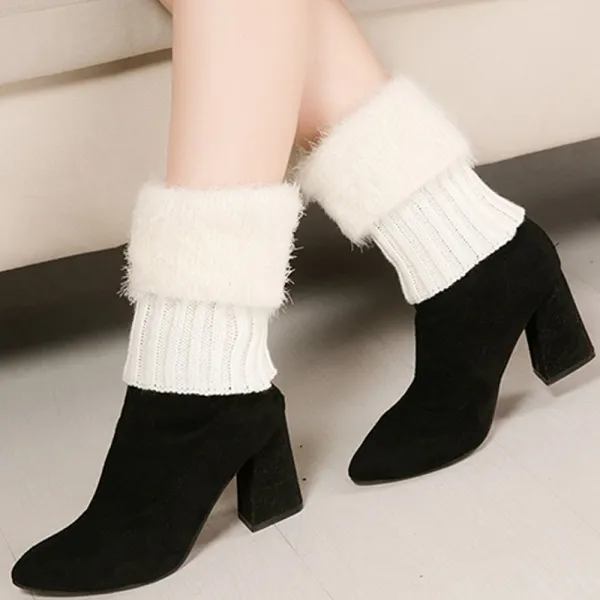 앙고라 니트 발토시 겨울 털 발목 레그 다리 워머 에코 퍼