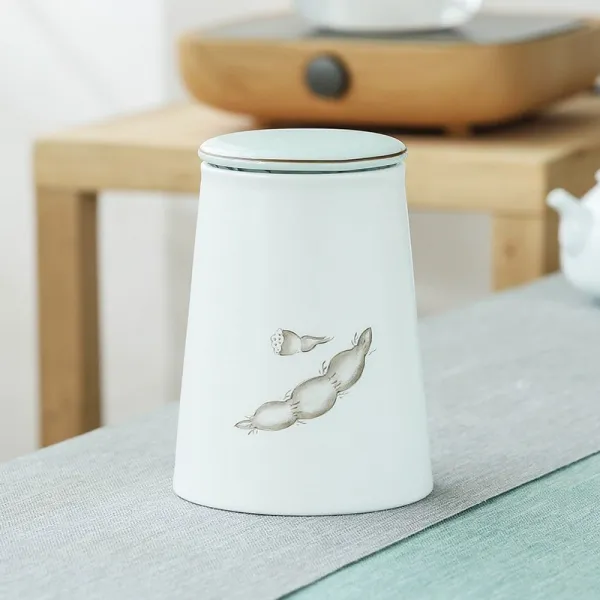 마중마켓 페인팅 스몰자 룩 밀폐형병 저장 탱크 차잎 포장케이스 푸얼 티 깡통 타입 양식 십사 졸직평 깡통 연근