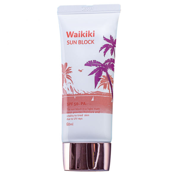 와이키키 선블록, 무기계 백탁현상 끈적임 없는 SPF50+, PA++++ 수분 촉촉한 와이키키 선크림