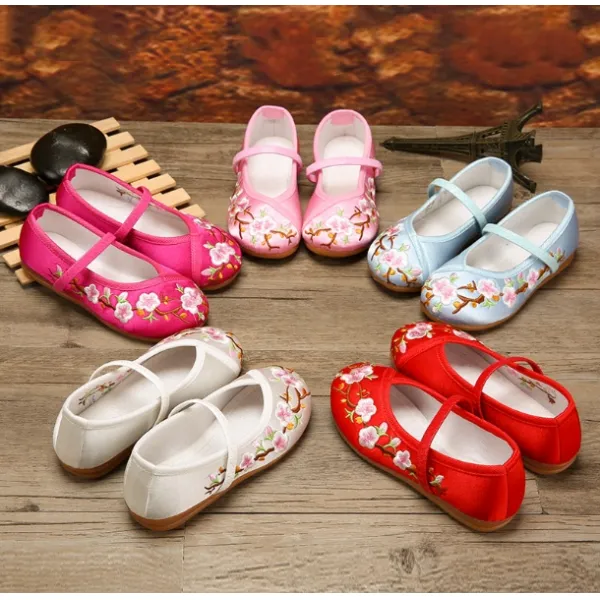 웨딩슈즈 고대의상 한나라의복 결혼신발 헝겊신발 들창코신발 여성 연기 고대 신발 동근포트