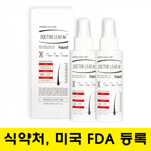 닥터리드앰 탈모토닉 발모제 남성 여성 탈모예방 헤어토닉, 2개, 110ml
