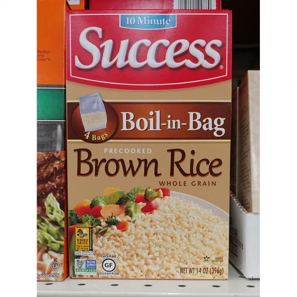 Success 써세스 보일인백 브라운라이스 홀그레인 즉석밥 Precooked Brown Rice Whole Grain 396g 4팩, 1개, 0g